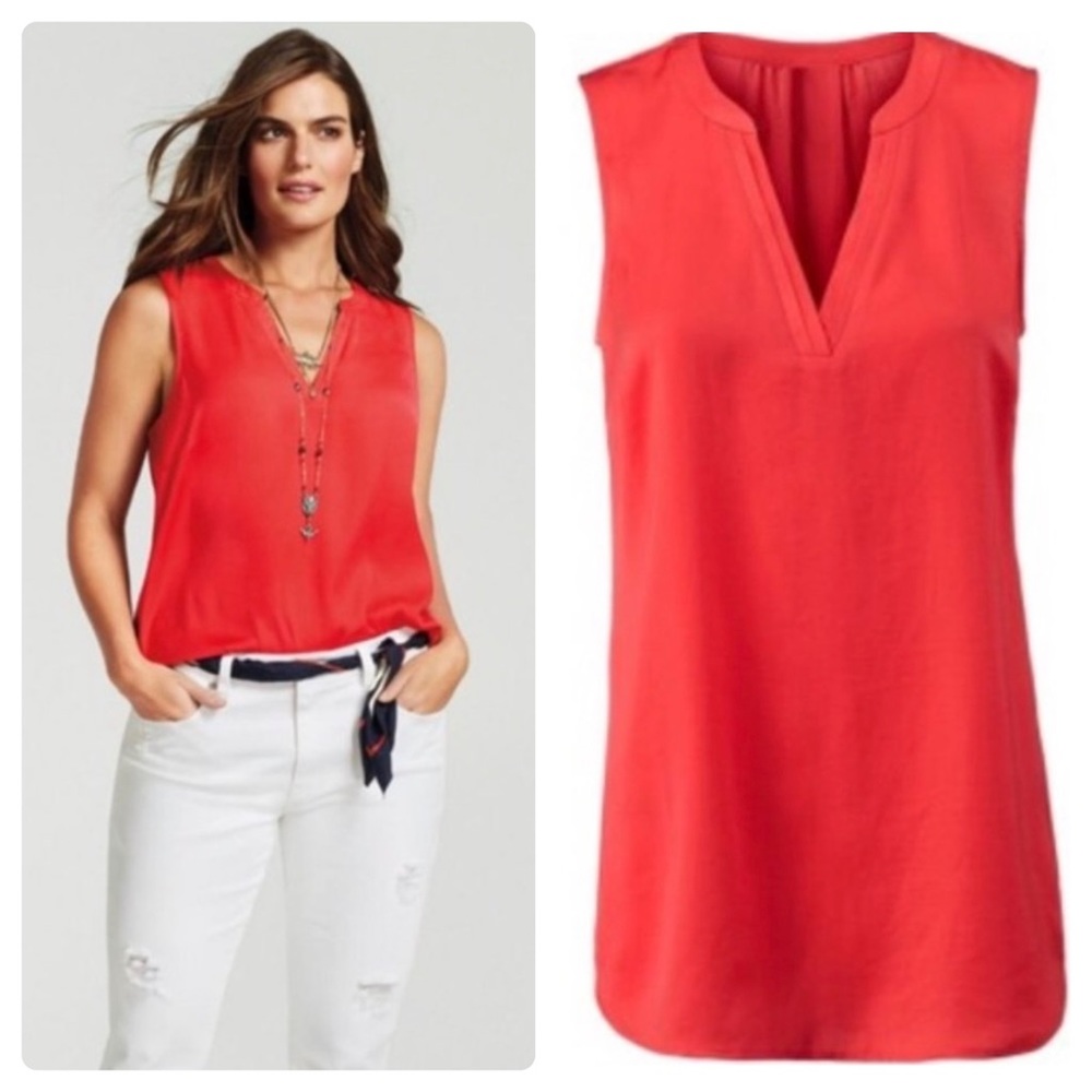 CAbi Sleeveless V Neck Blouse